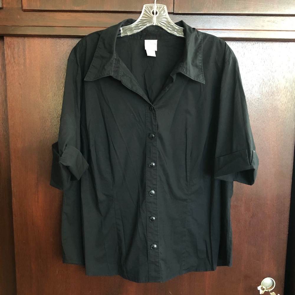 🌟Sale: 2/$20🌟 Black button down over shirt